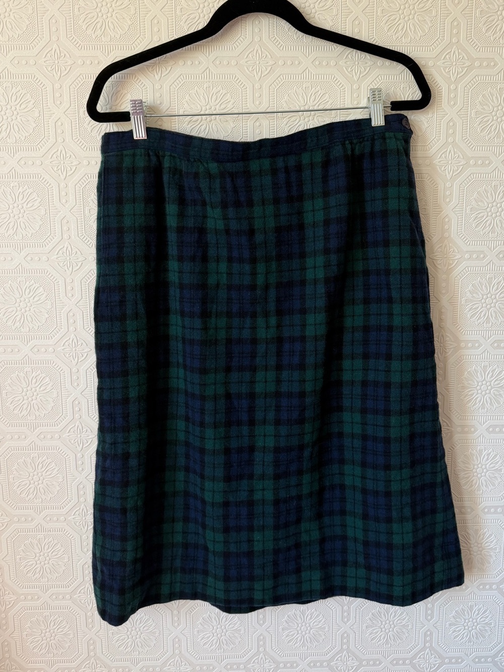 Vintage Pendleton Authentic Black Watch Tartan Plaid 100% Wool Skirt